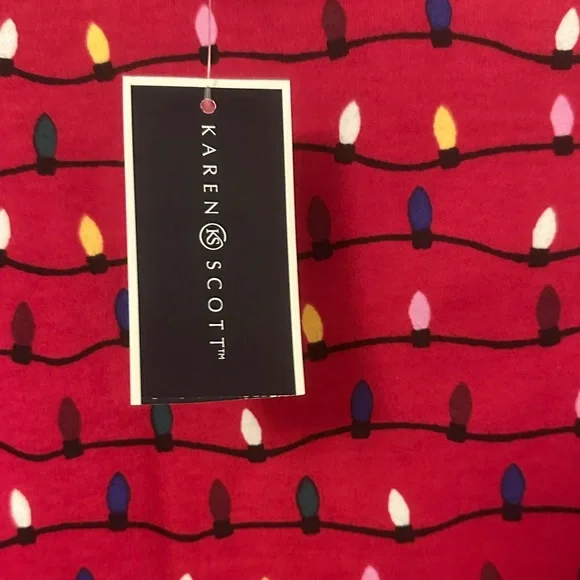 Red Long Sleeve Shirt with Pattern - Picture 2 of 5